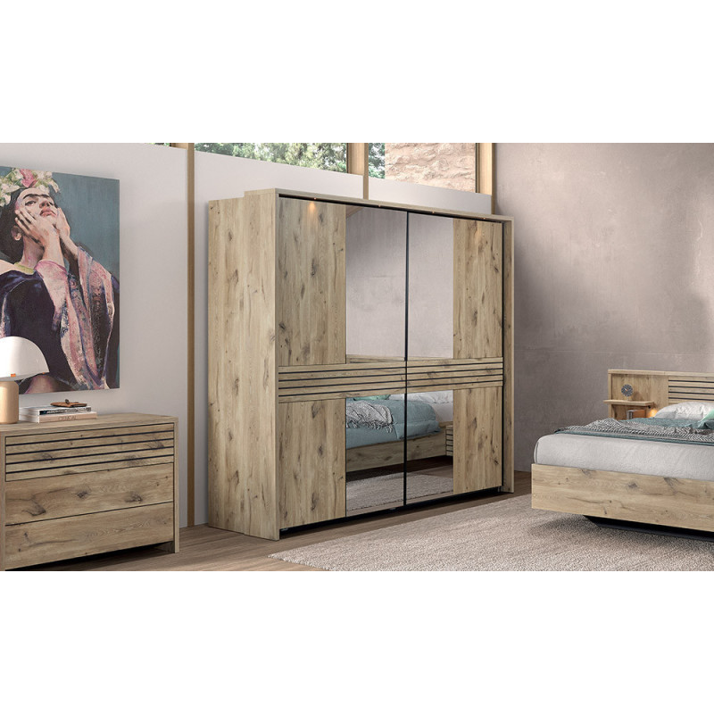 Anya - Armoire 2 portes coulissantes en 245 cm 
